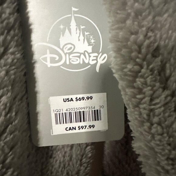 Disney Spirit Jersey New York Gray L NWT fleece Sherpa - Picture 2 of 9